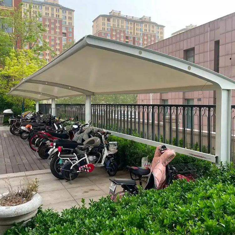 乡城县膜结构电动车棚